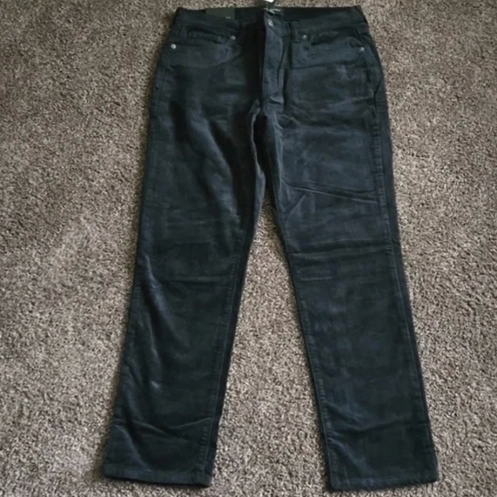Banana Republic Factory Black Slim High Rise Corduroy Pants 30 10
